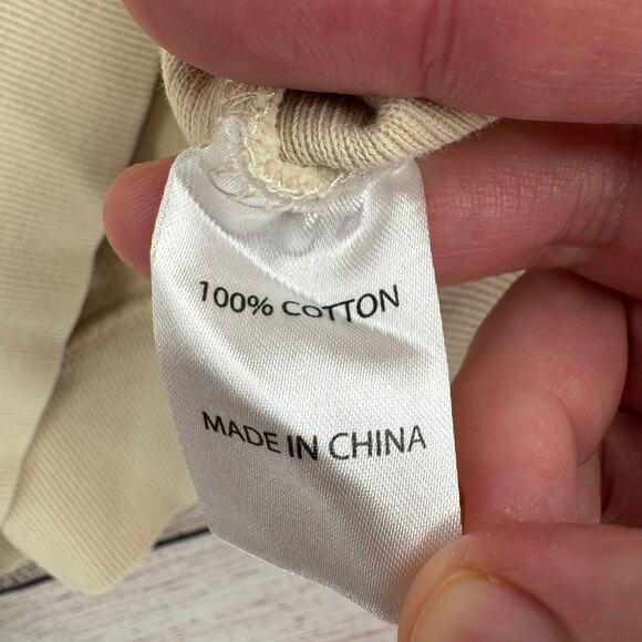 Chicka-D Mighty Ducks Thermal Cropped Boxy Sweatshirt Womens Medium Cream - Picture 7 of 10